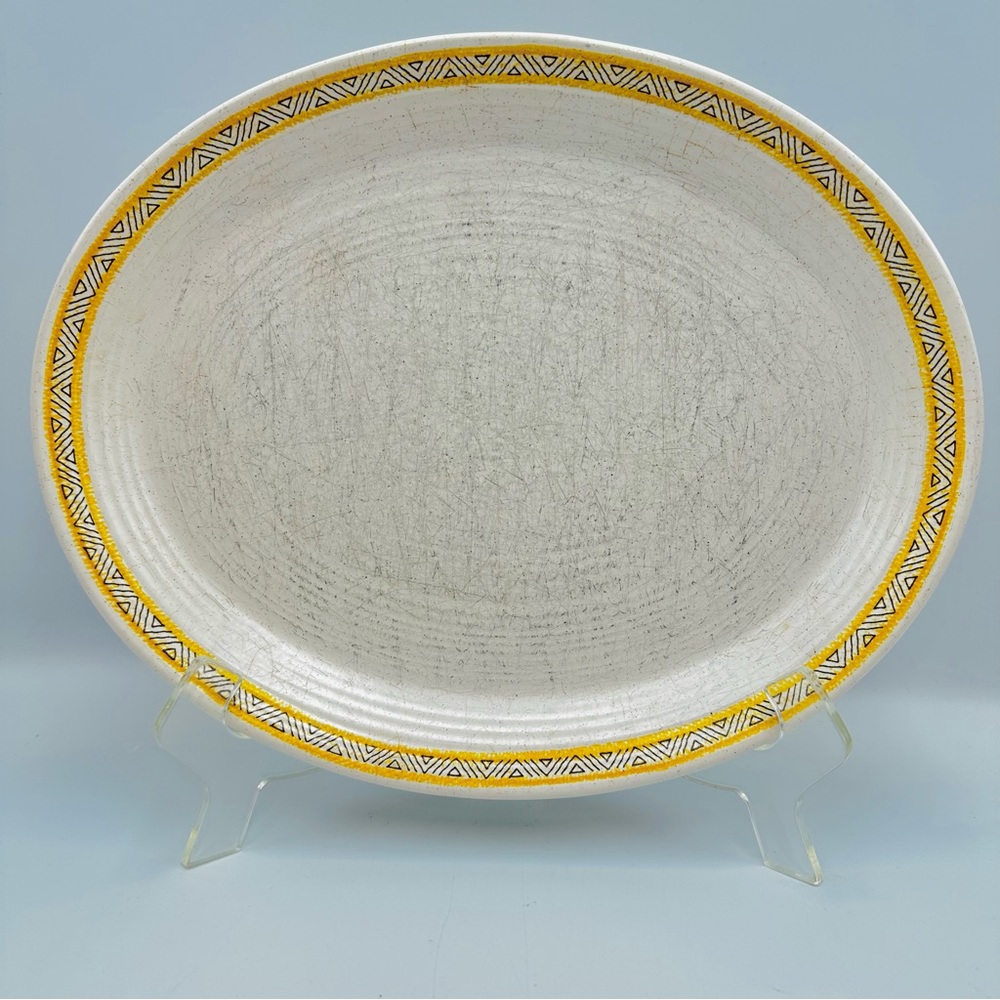Vintage Franciscan Earthenware Hacienda Gold 11.5" Oval Serving Platter
